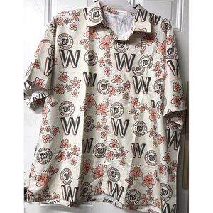 Washington Nationals SGA Shirt Size XXL Cherry Blossom Hawaiian Giveaway MLB